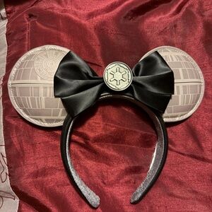 Star Wars Death Star Hairband with Black Bow